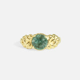 Front view of Lotus Blossom Tourmaline Ring by Young Sun Song