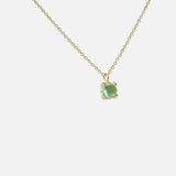 Side view of Dew 38 / Aquamarine Pendant