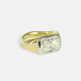 Side view of Halcyon Ring / Lab Radiant Diamond by Young Sun Song