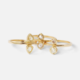 Toi Et Moi / 0.4ct Yellow Heart Diamond Ring By fitzgerald jewelry
