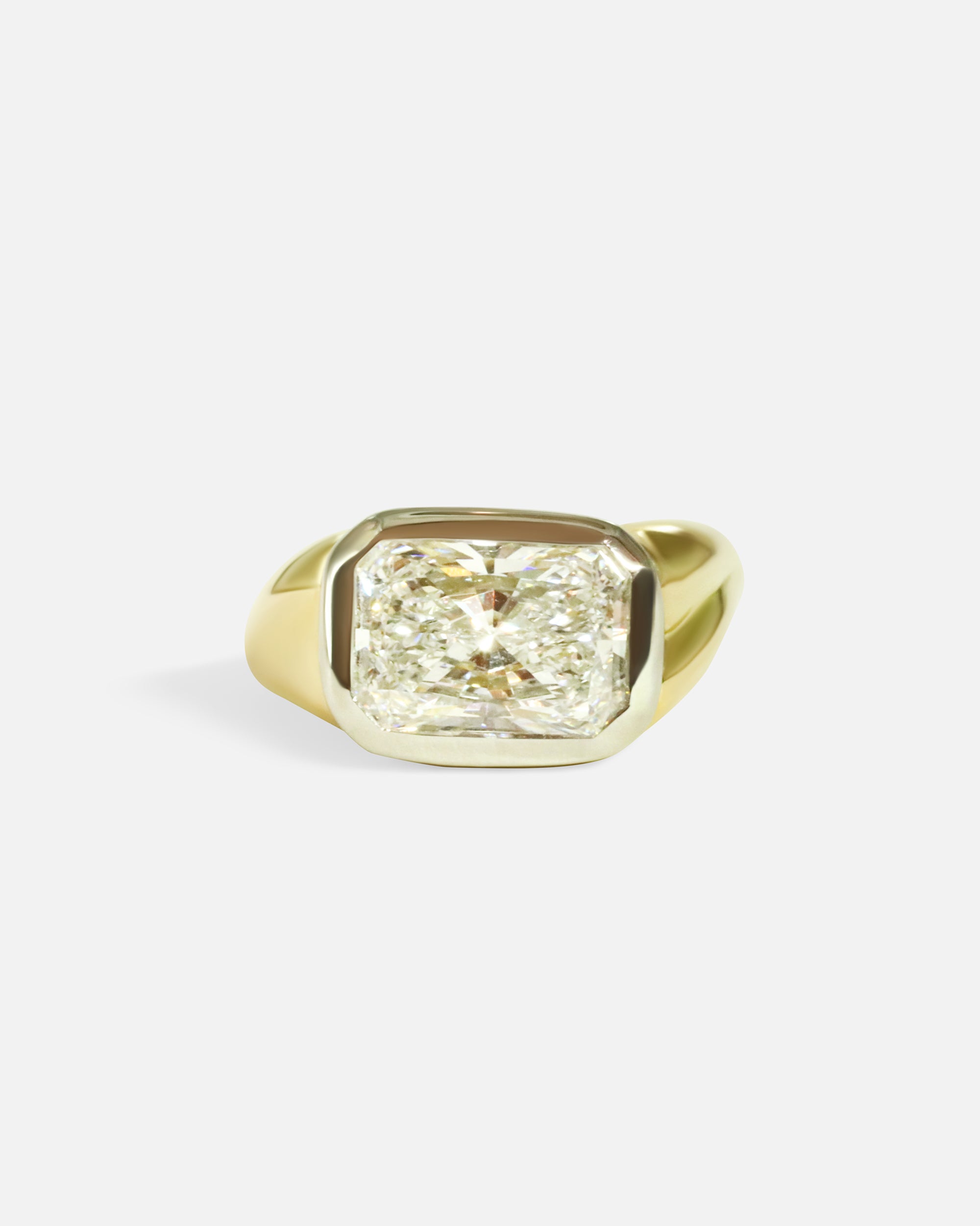 Front view of Halcyon Ring / Lab Radiant Diamond by Young Sun Song