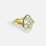 Side view of EunhaSoo Ring / Lab Marquise Diamond by Young Sun Song