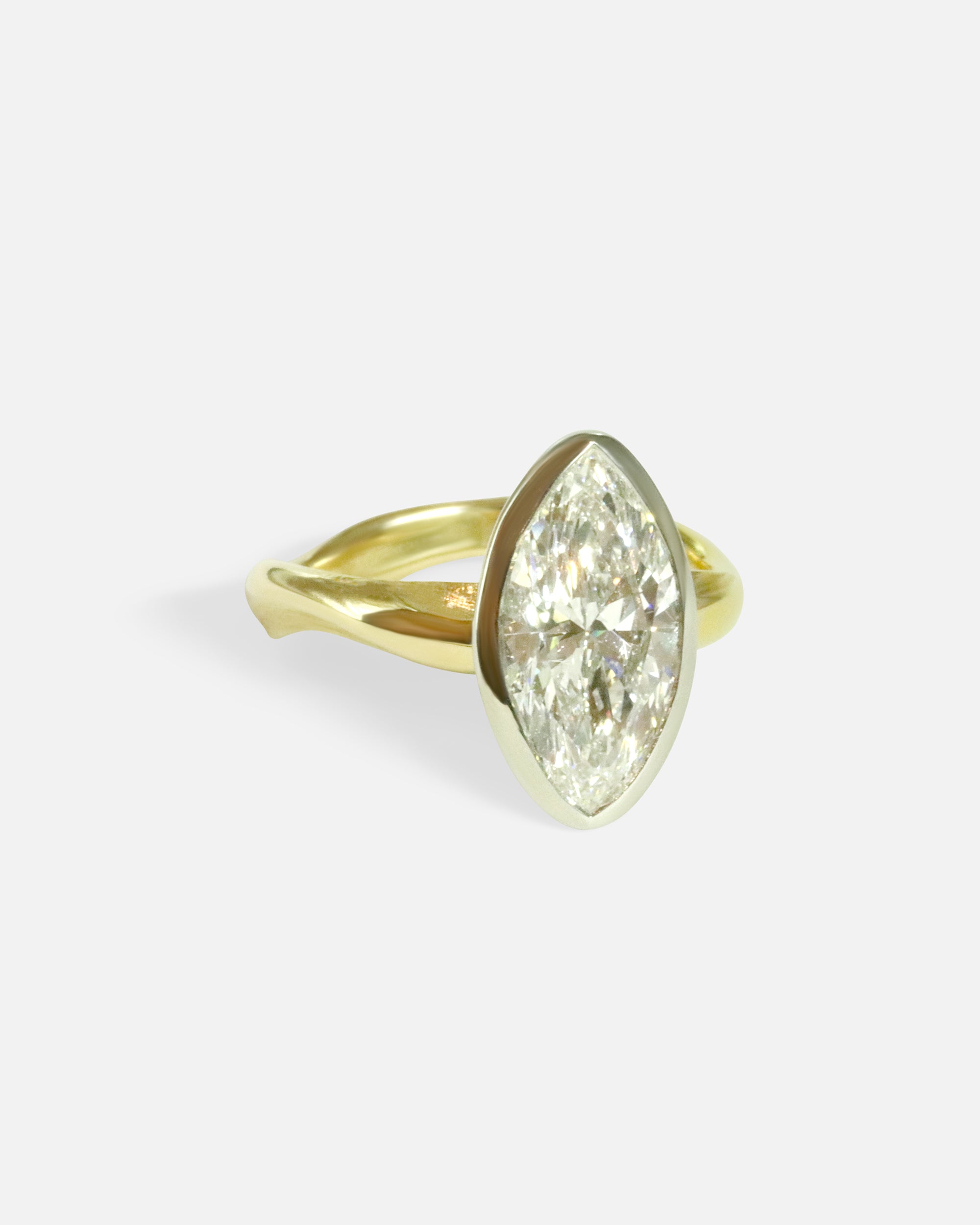 Side view of EunhaSoo Ring / Lab Marquise Diamond by Young Sun Song