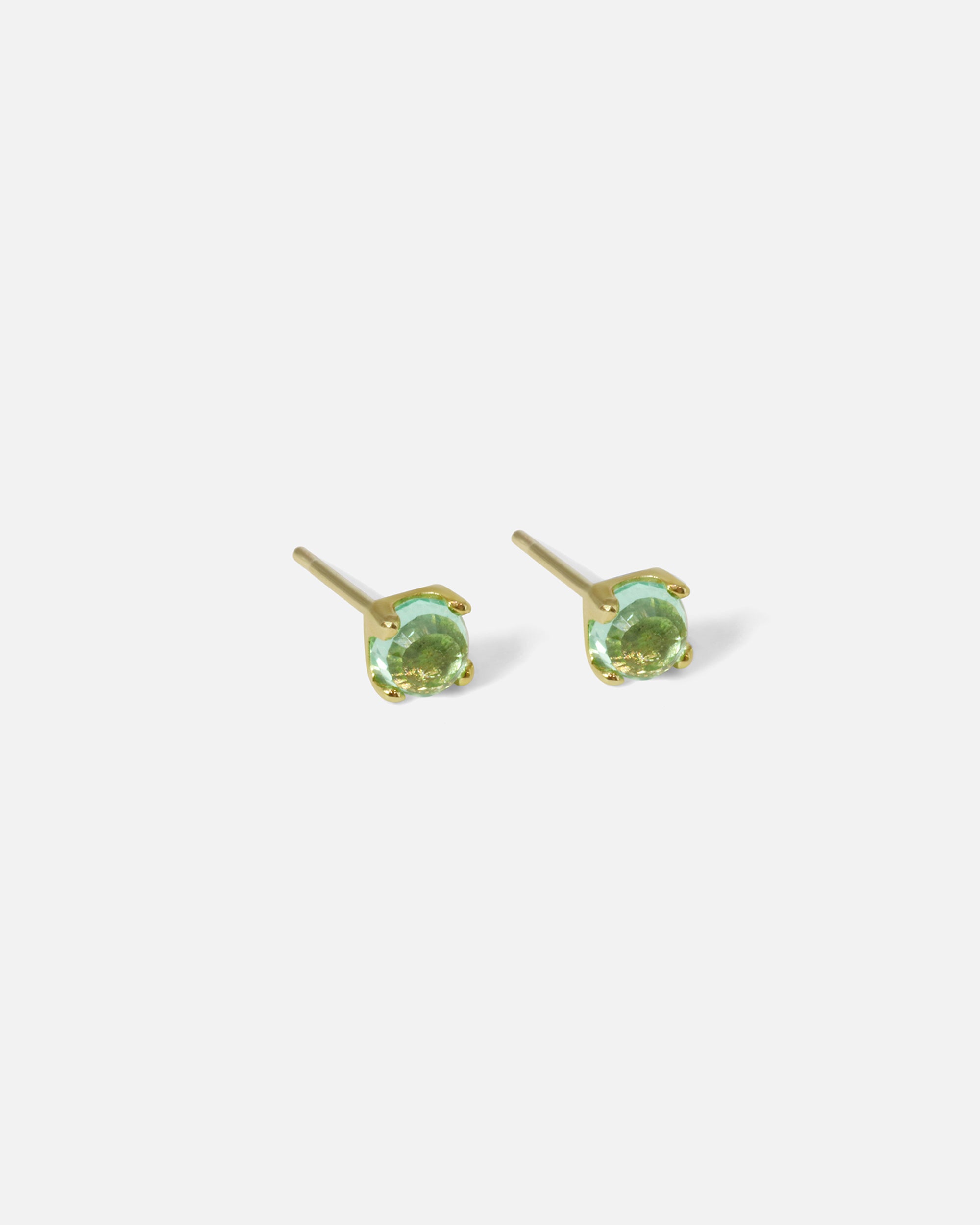 Side view of Dew 39 / Aquamarine Studs
