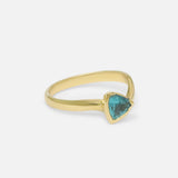 Side view of Dyad Curve Ring / Apatite by Joko