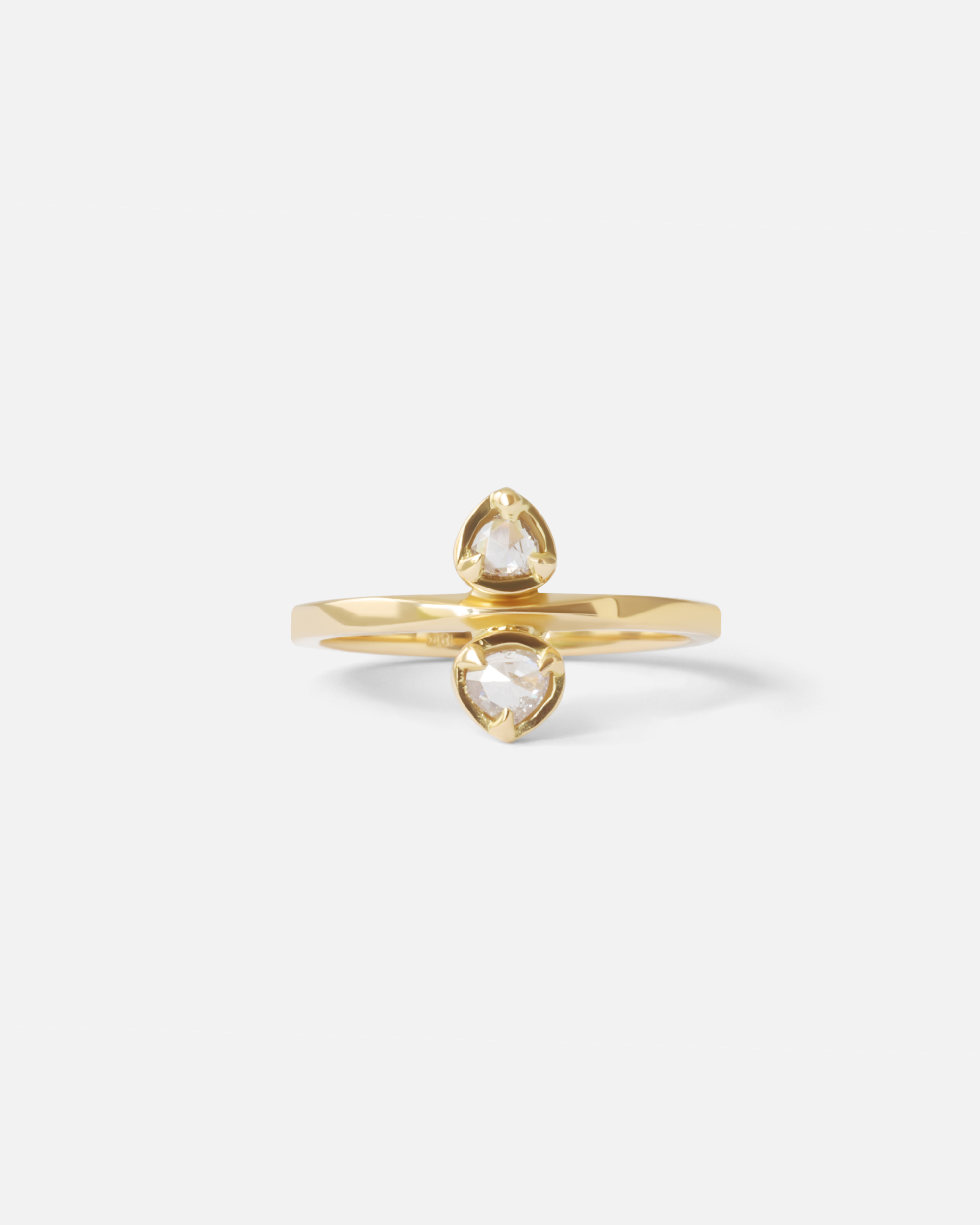 Toi Et Moi / 0.3ct White Heart Diamond Ring By fitzgerald jewelry