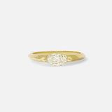 Front view of Florence / White Diamond Ring by Casual Seance