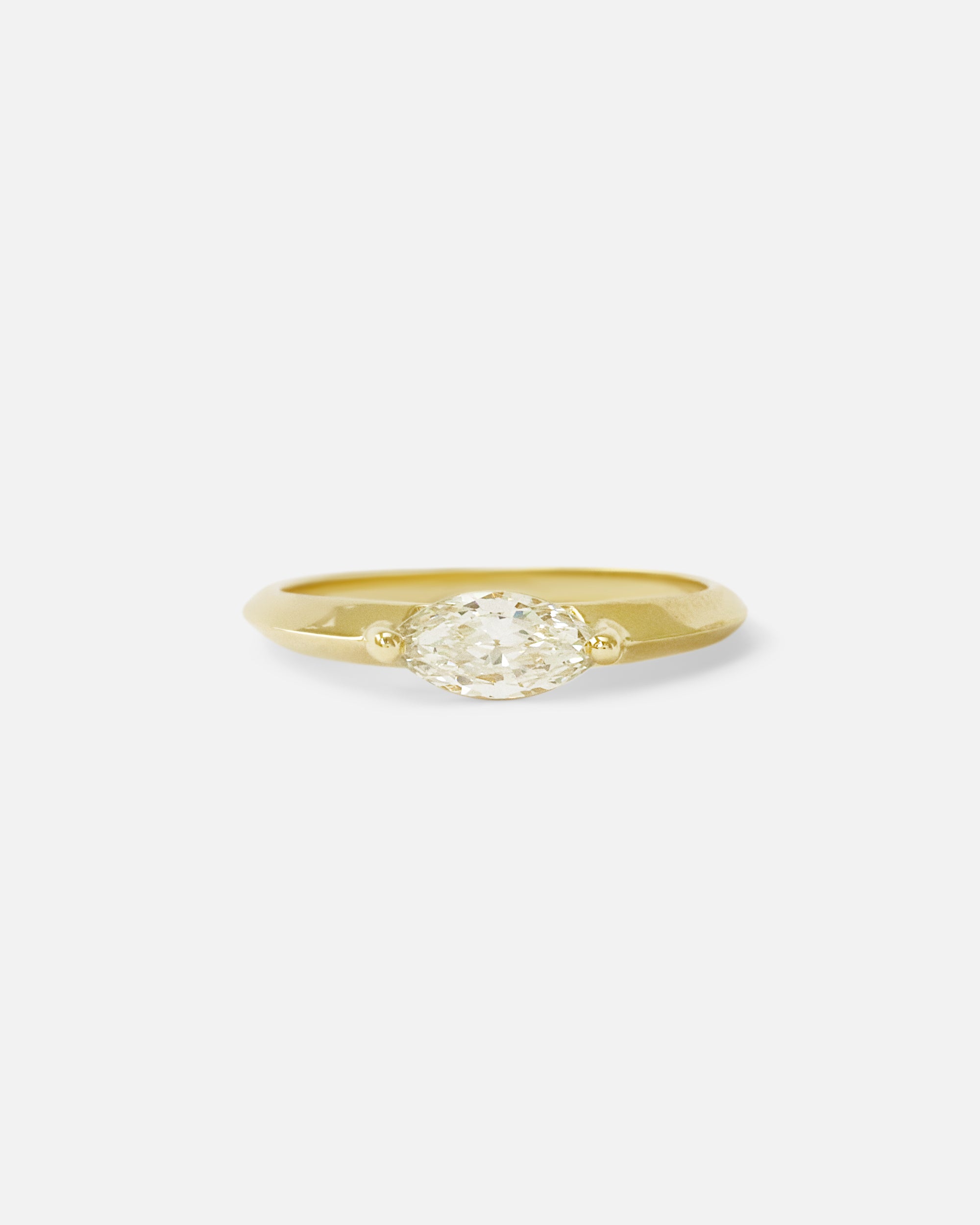 Front view of Florence / White Diamond Ring by Casual Seance