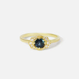 Front view of Ruitz II / Blue Sapphire Ring