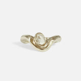 Front view of Rose Cut Root Ring by Kestrel Dillon