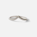 Front view of Hera / Pave Band By Ruoria in Platinum