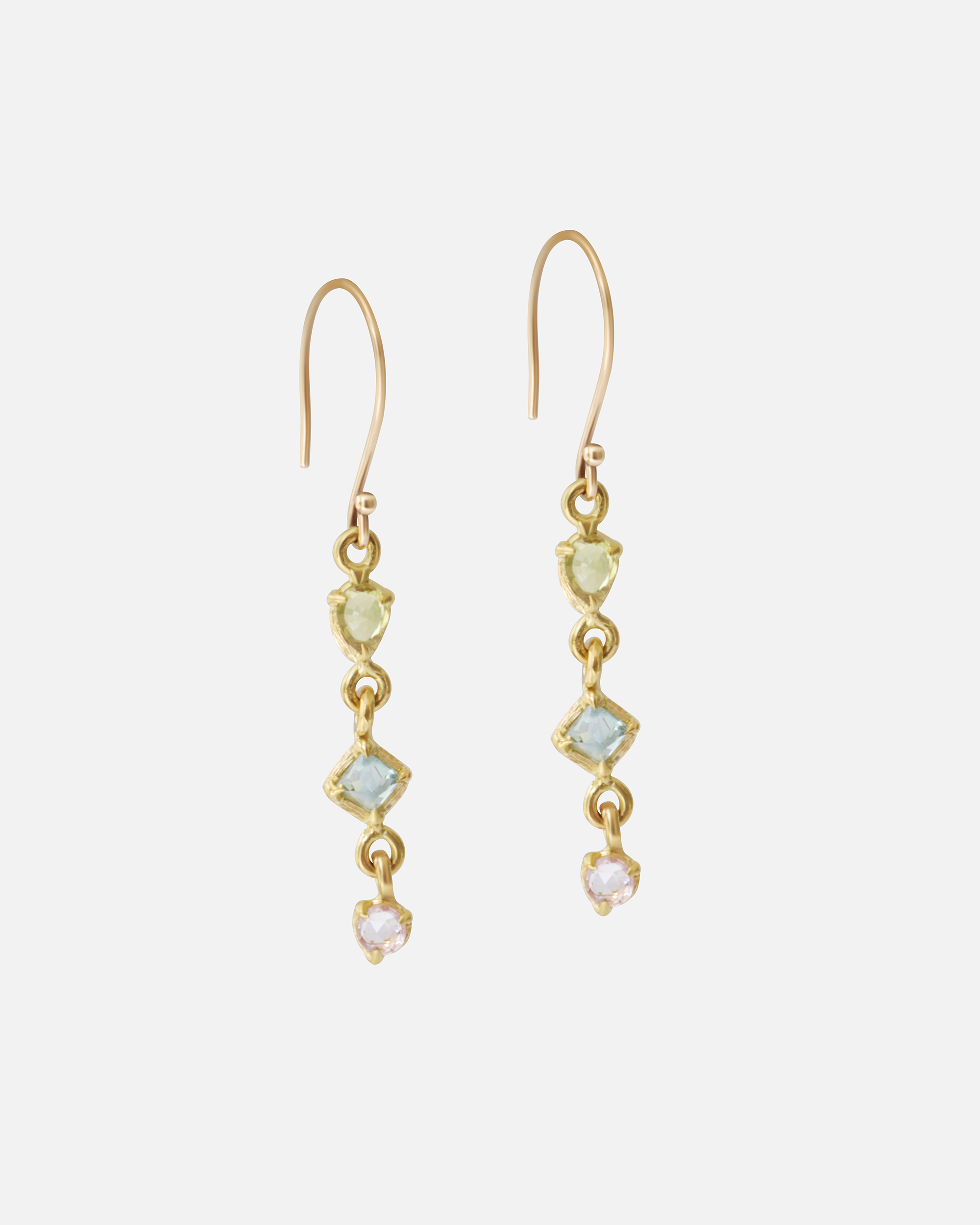 Silk / Pastel Drop Earrings By Hiroyo