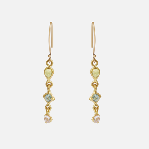 Silk / Pastel Drop Earrings By Hiroyo in earrings Category