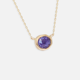 Pebble / Tanzanite Freeform Pendant By fitzgerald jewelry