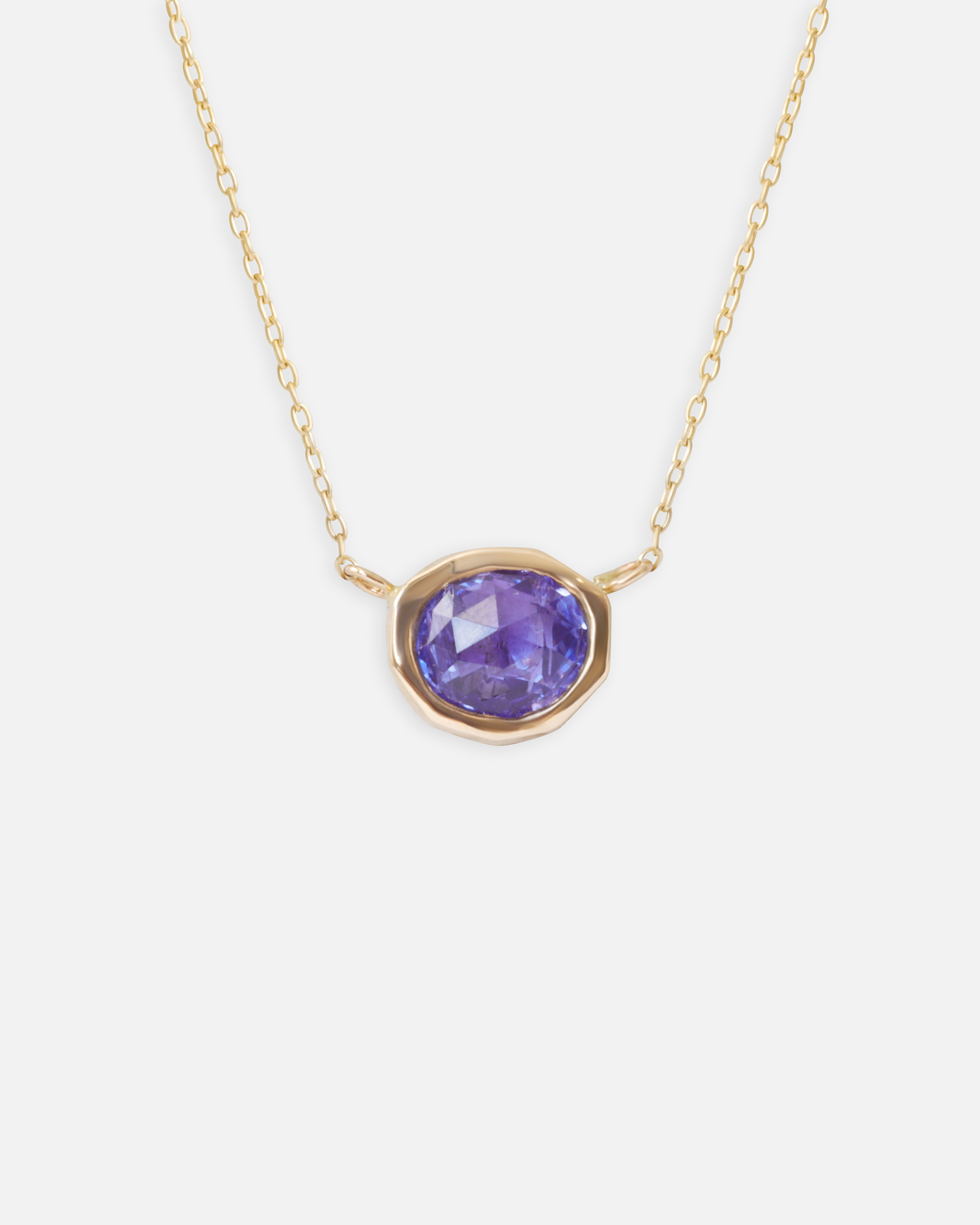 Pebble / Tanzanite Freeform Pendant By fitzgerald jewelry