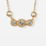 Melee 24B / White Diamond Pendant By Hiroyo