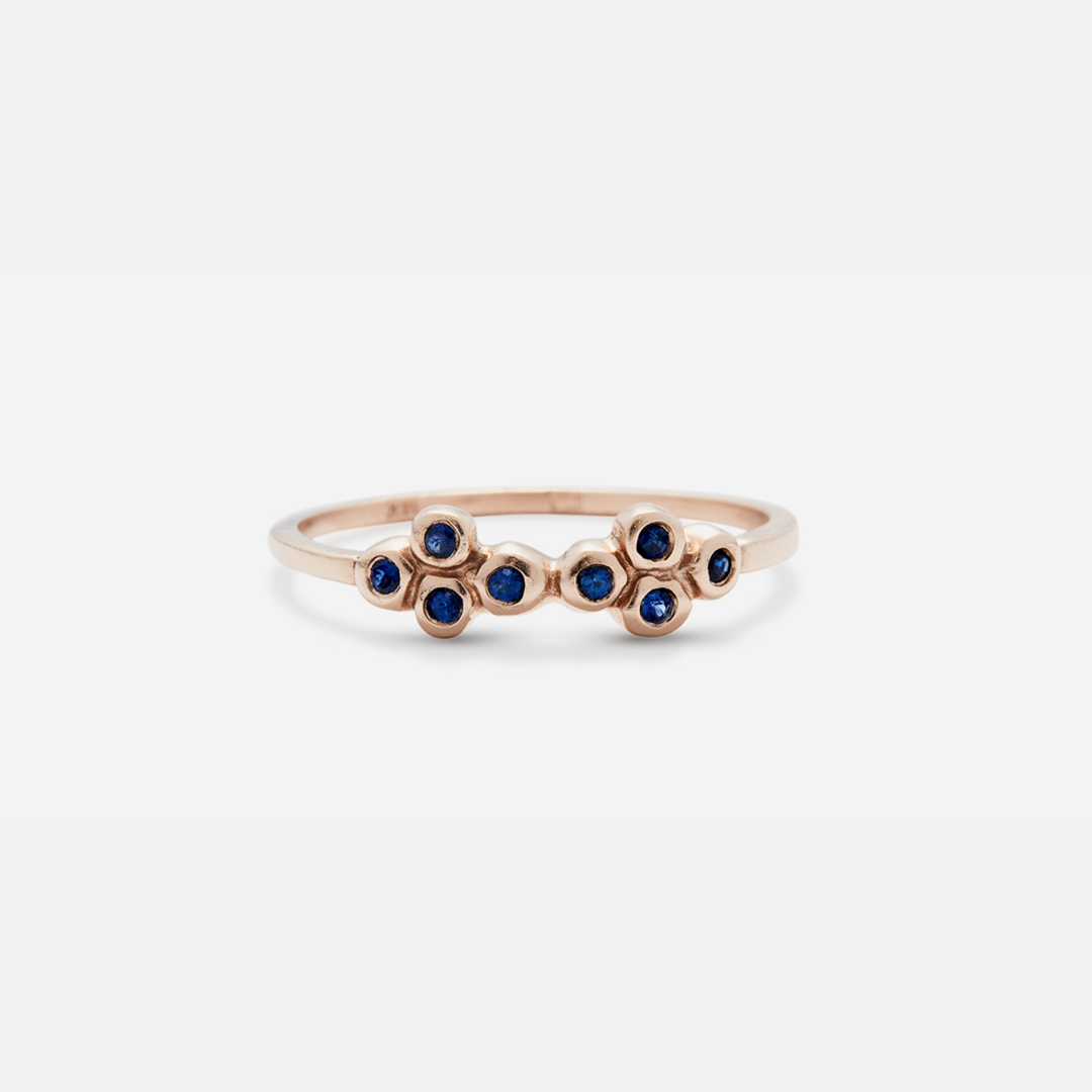 Bubble 15 / Sapphire Ring By Hiroyo