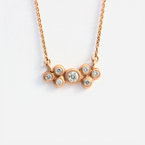 Bubble 6 / White Diamond Pendant By Hiroyo