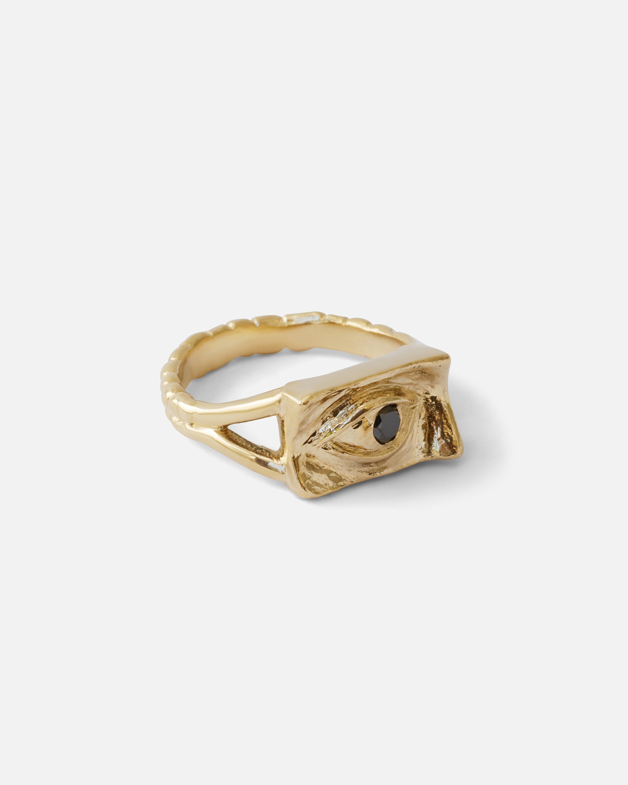 Intagliaux / Black Diamond Ring By Alfonzo