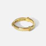 Side view of Orion Minor White Diamond Band