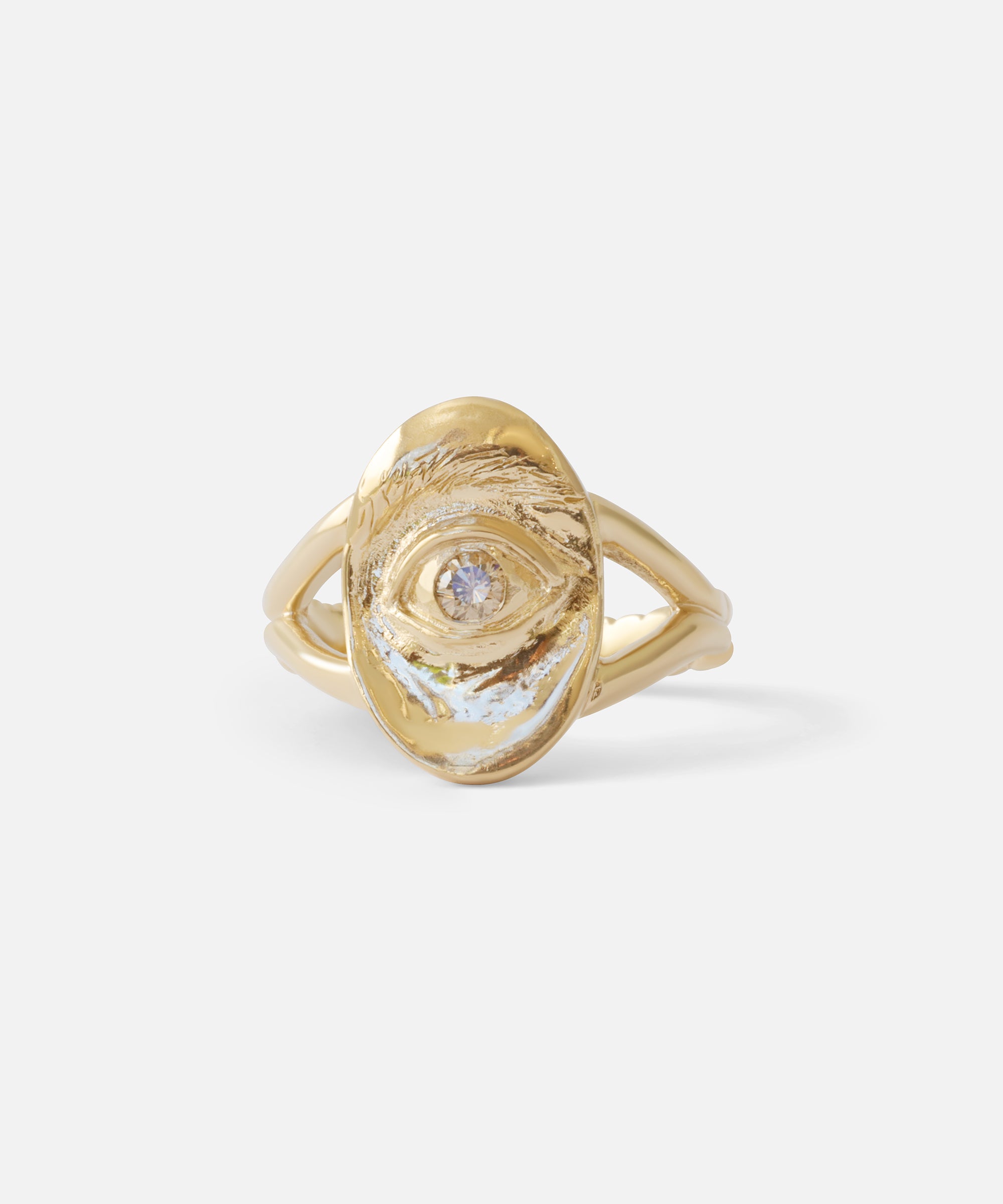 Intagliaux / Oval Champagne Diamond Ring By Alfonzo