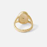 Intagliaux / Oval Green Sapphire Ring By Alfonzo