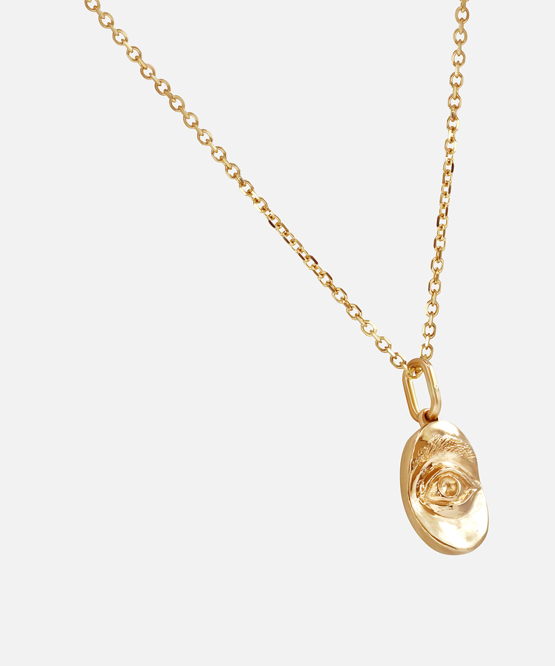 Side view of Intagliaux Oval Pendant