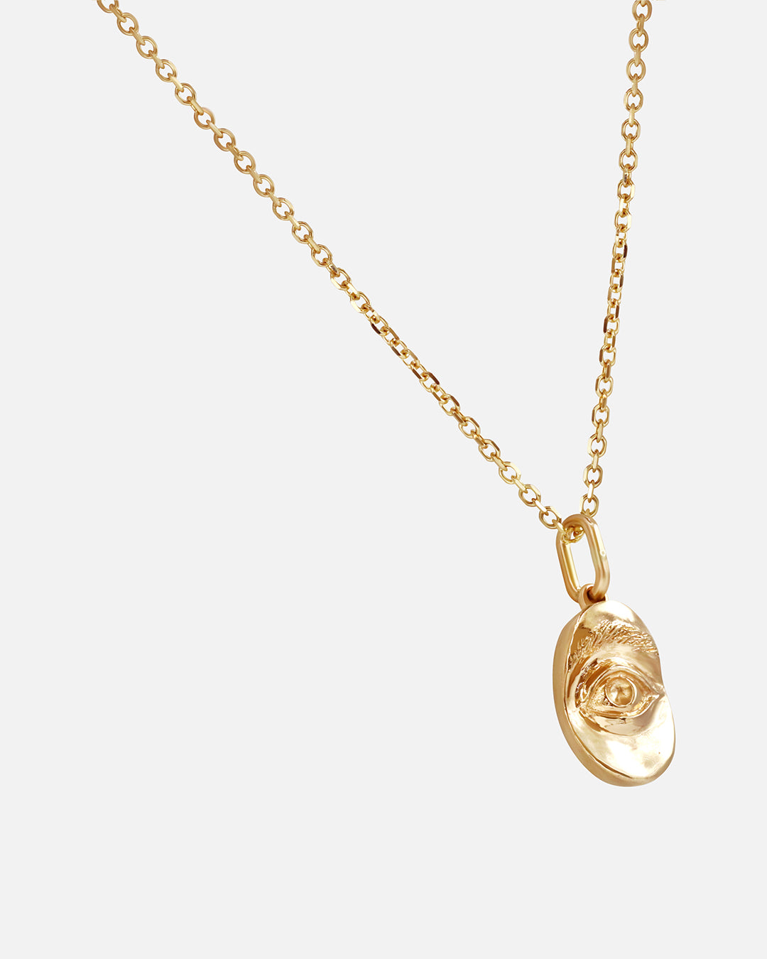 Side view of Intagliaux Oval Pendant