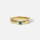 Front view of Orion Major Blue Sapphire Band