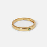 Side view of Floe Signet / Sapphire Ring by Casual Seance