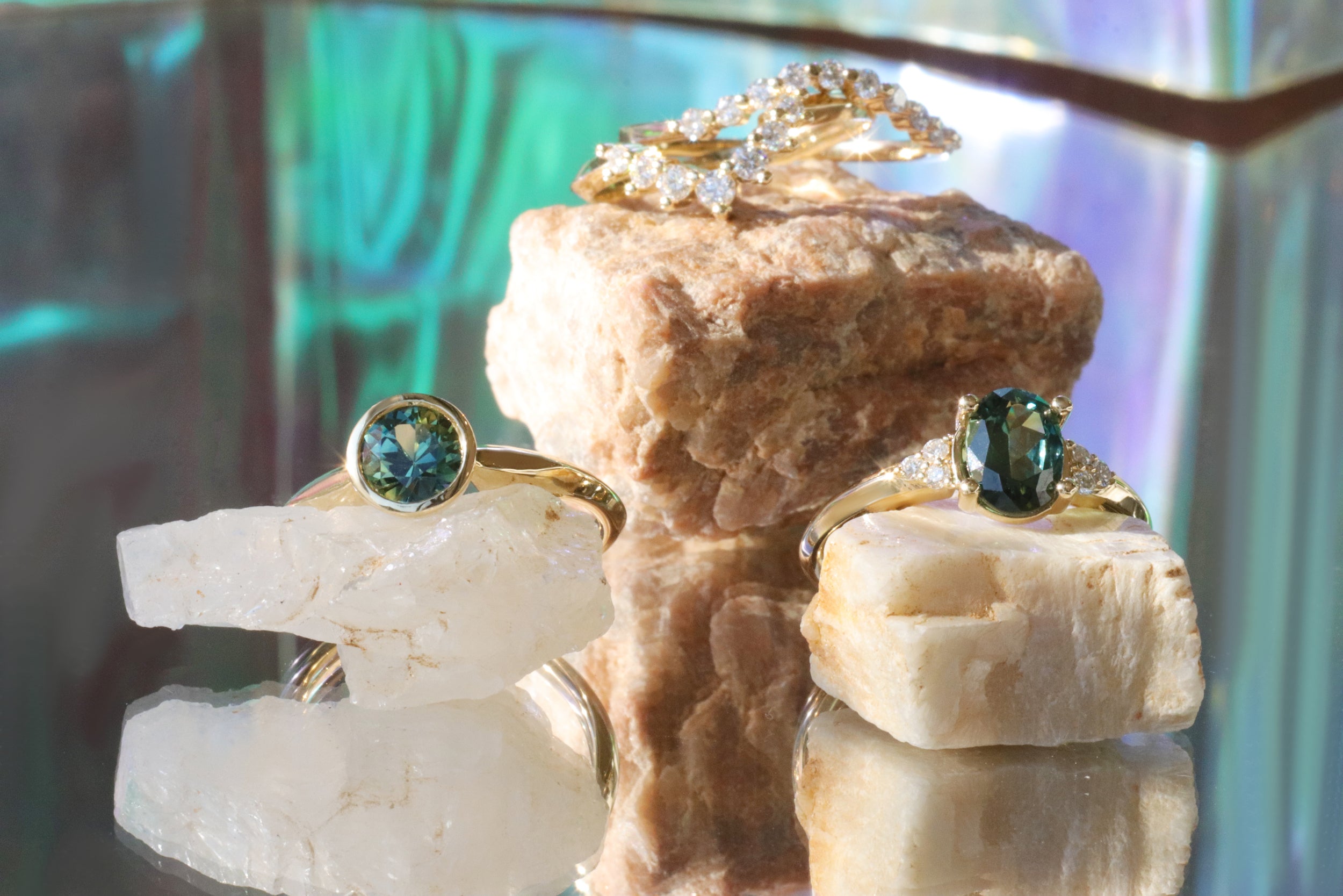 Dot / Diamond Curve Band By Casual Seance