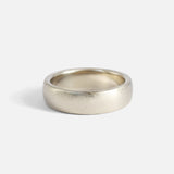 Side view of Dome Band / 6mm in 14k Grey Gold