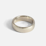Above view of Dome Band / 6mm in 14k Grey Gold