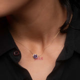 Pebble / Tanzanite Freeform Pendant By fitzgerald jewelry