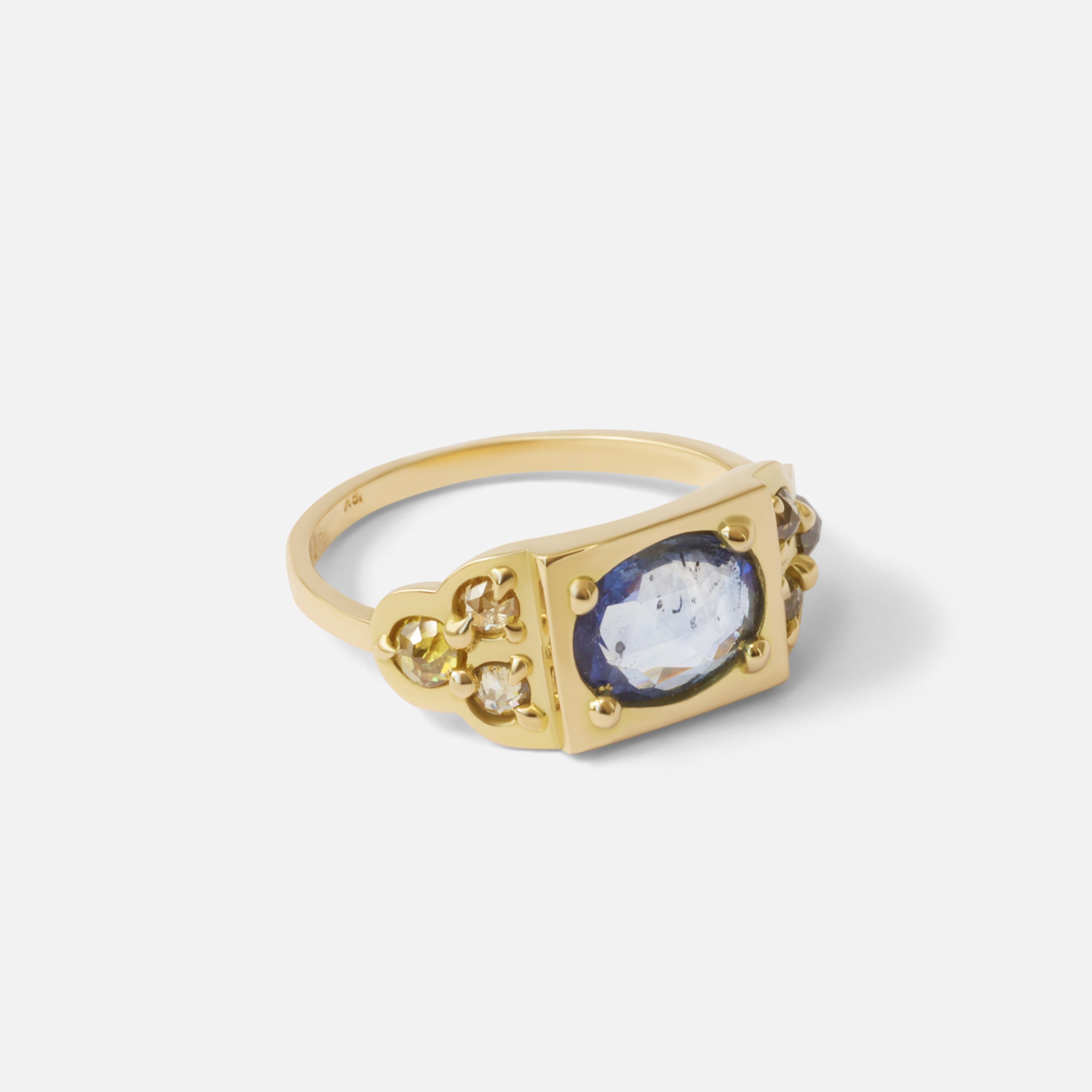 Dew 31 / Blue Sapphire Ring By Hiroyo