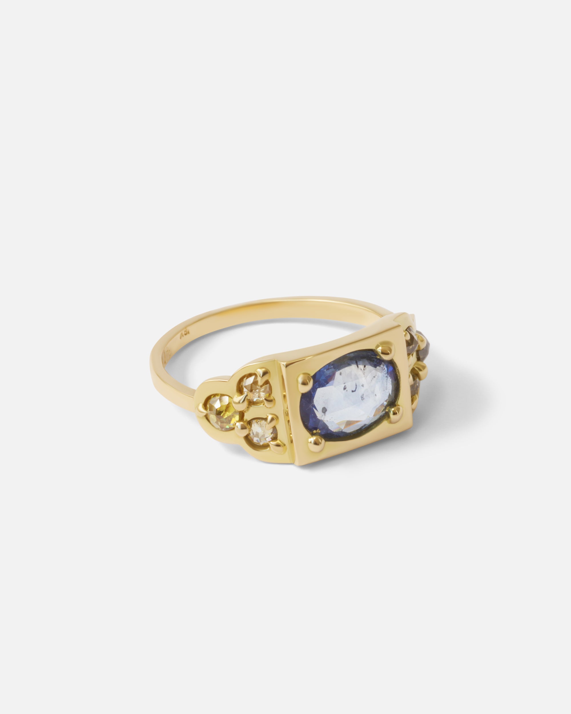 Dew 31 / Blue Sapphire Ring By Hiroyo