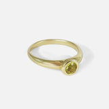 Side view of Moon / FM Yellow Sapphire
