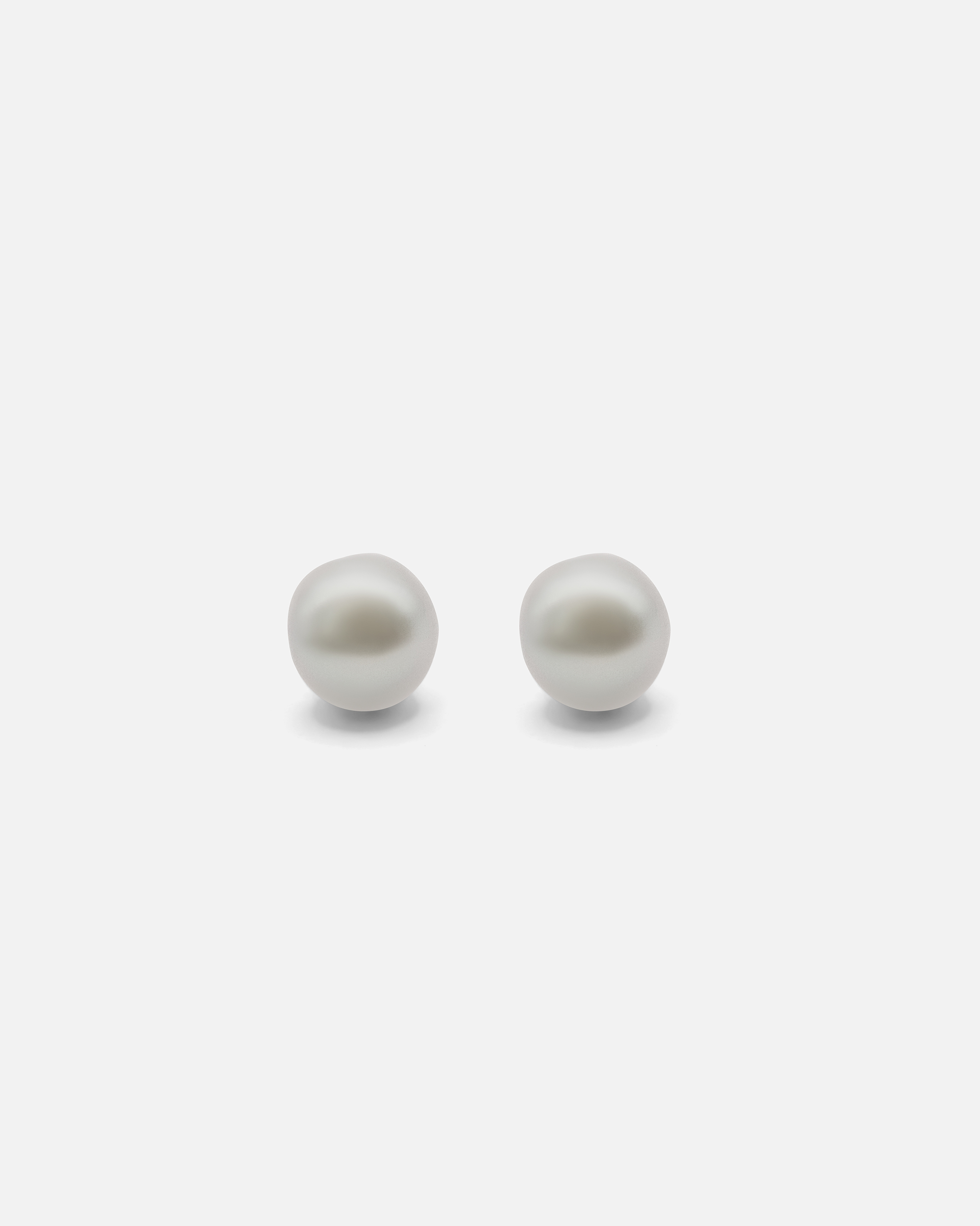 Front view of Umi / Grey Tahitian Pearl Studs