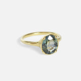 Side view of Dew 38 / Madagascar Bicolor Sapphire Ring by Hiroyo