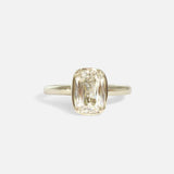 Front view of Dew 39 / Cushion Diamond Ring by Hiroyo