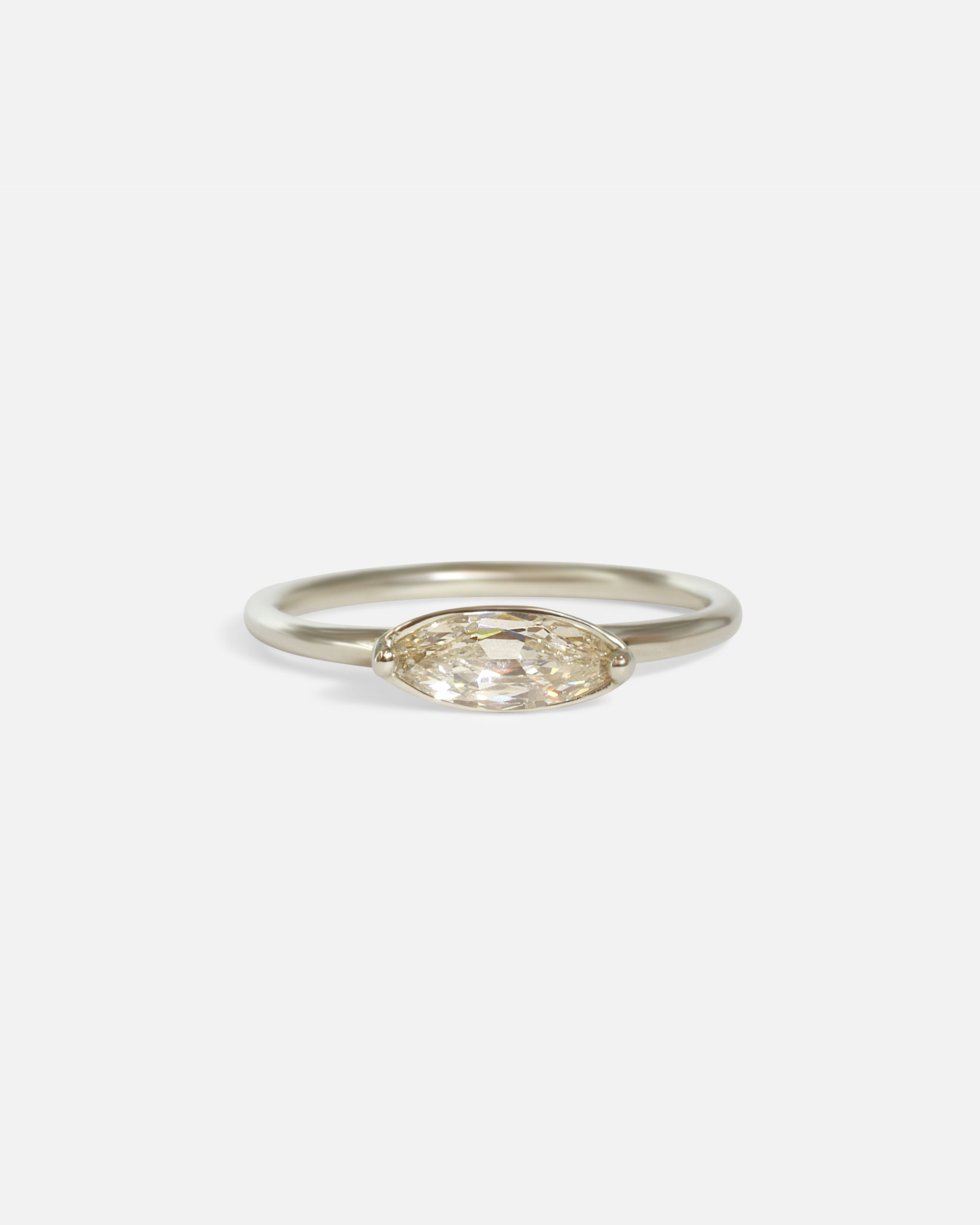 Front view of Dew 42 / Marquise Diamond Ring by Hiroyo