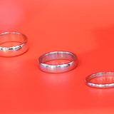 Group shot of Dome Band / 6mm Customizable, Dome Band / 4.5mm Customizable, and Dome Band / 2mm Customizable