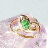 Serpentes Ring / Tsavorite and Diamonds By Ides