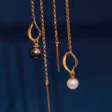 Helix Threader / Black Pearl By Lucia B Marti