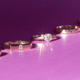 Floe Signet / Old Miner Diamond Ring By Casual Seance