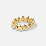 Side view of Pyrus Crown Band / Pear Diamonds