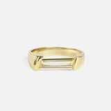 Front view of Portrait Ring II / White Sapphire by Joko