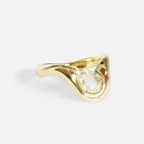 Side view of Pear Dip Ring by Kestrel Dillon