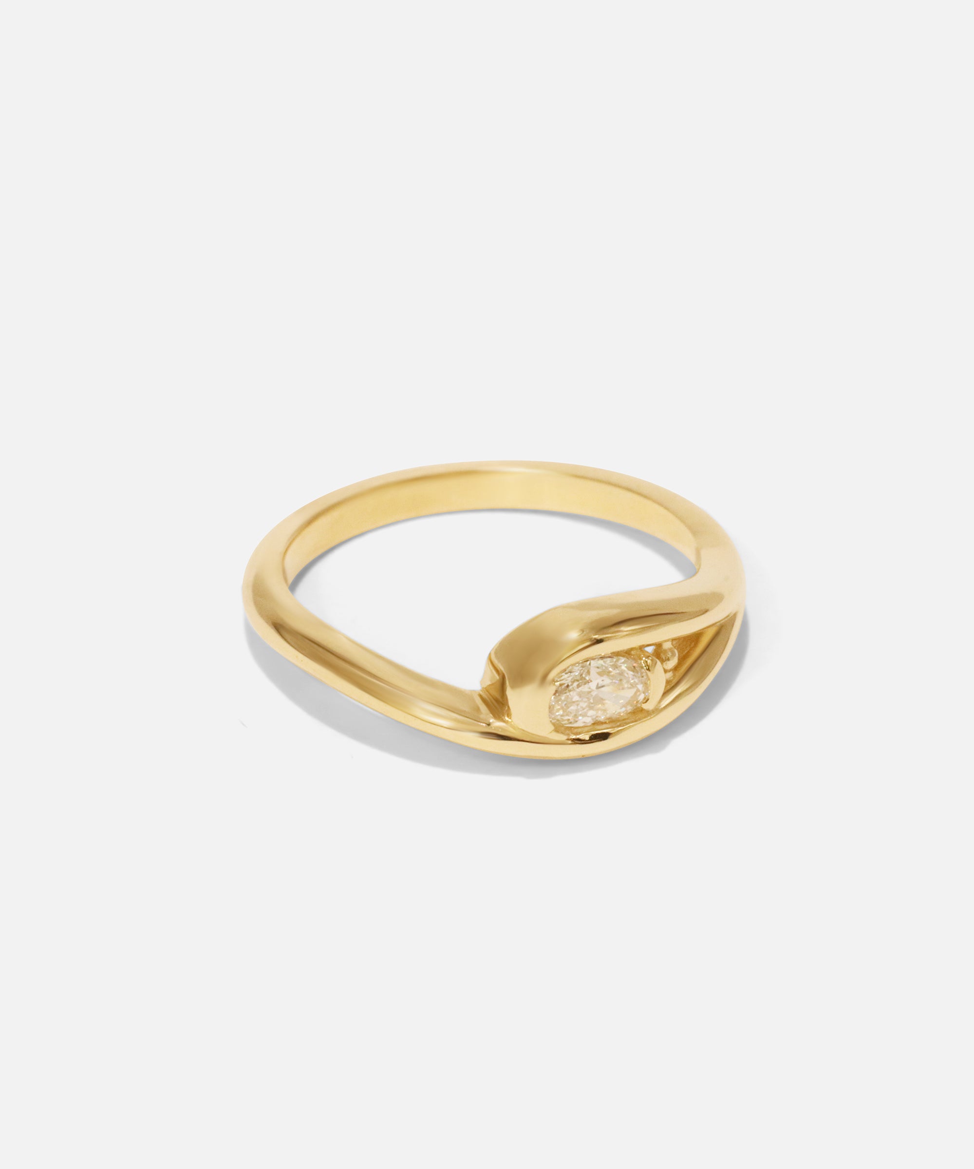 Side view of DNA Groove Ring by Lucia B Marti