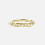 Front view of Seven Stone Diamond Frame Band by Nishi